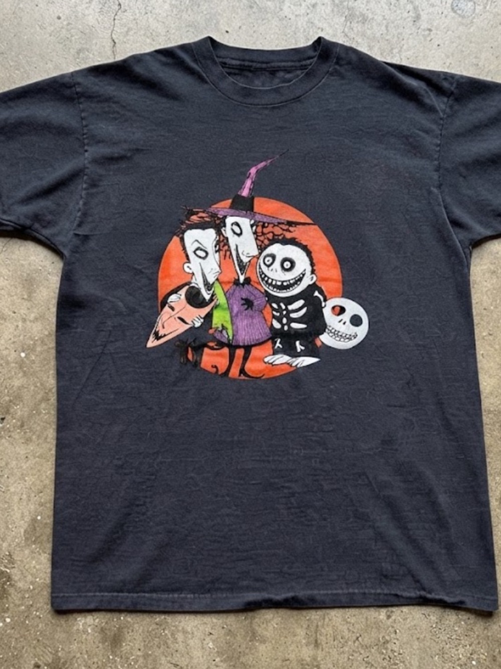 Lock Shock Barrel Nightmare Before Christmas Orange Moon T-Shirt